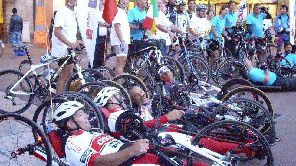 Disabili in bicicletta Da Treviso a Torino