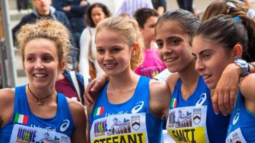 Linda Benigni terza con la maglia azzurra