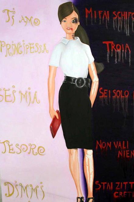 Le opere di Rosso per dire basta ai femminicidi 