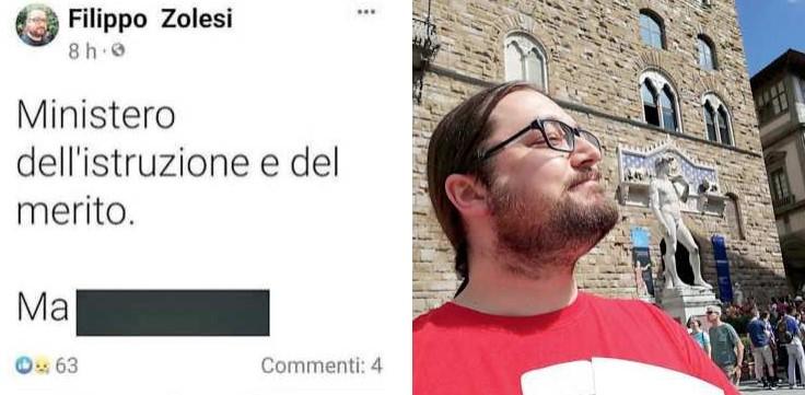 Firenze, bestemmia sul nome del ministero del merito. Bufera su  consigliere-prof 