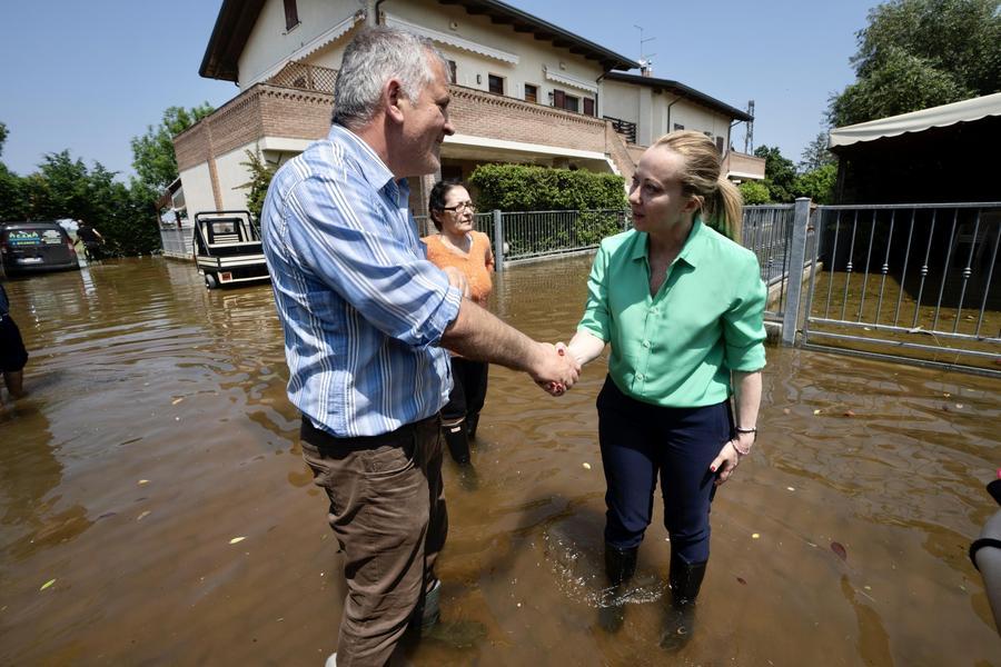 Alluvione in Emilia Romagna, Meloni nelle zone colpite: «Non è il ...