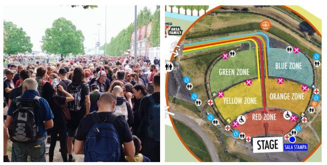 Ac/Dc, la mappa della Rcf Arena per trovare bar, punti ristoro e ...
