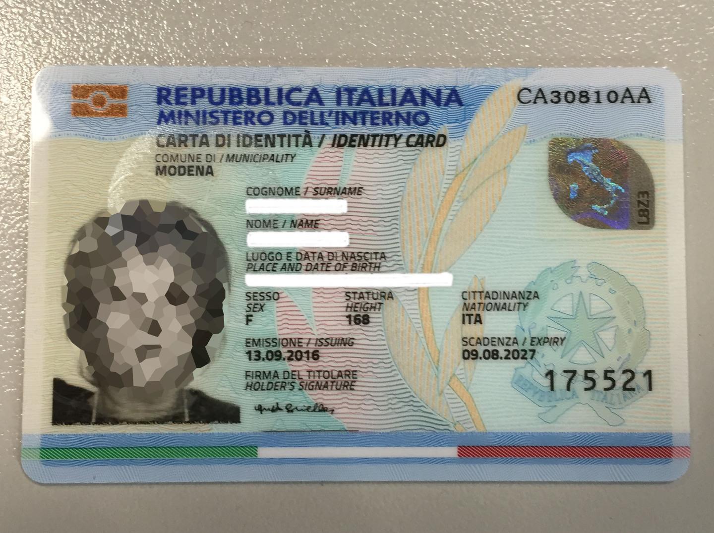 Modena, la carta d'identità costerà 22,21 euro Gazzetta di Modena