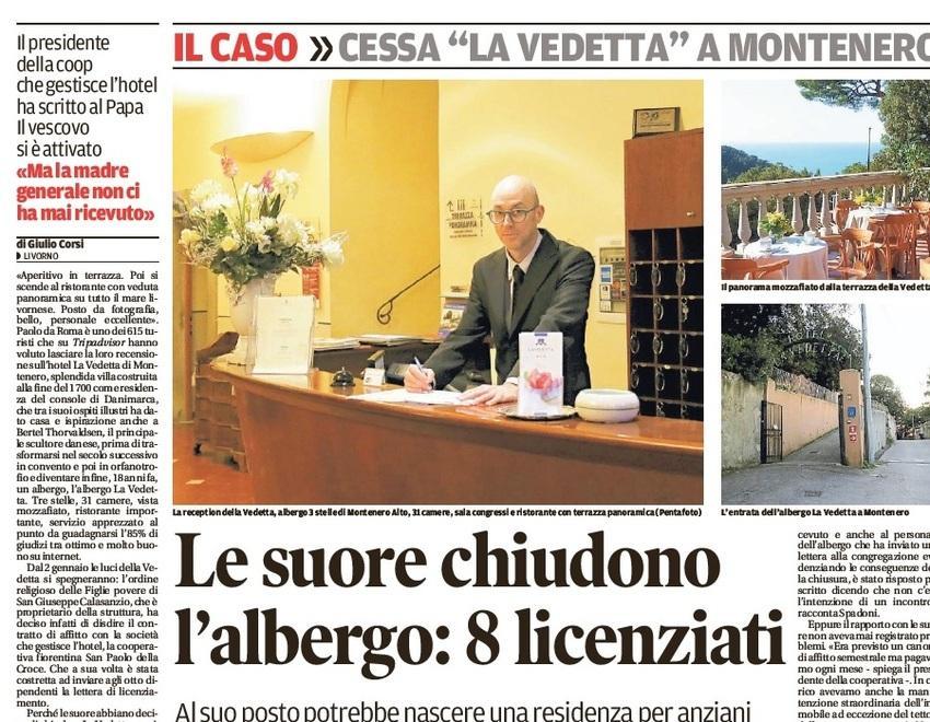 Le suore ricollochino gli otto disoccupati dell'hotel La ...