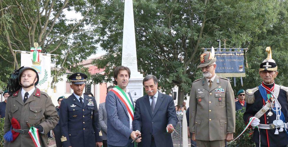 Monumento restaurato Corporeno rinnova l’omaggio ai caduti La Nuova Ferrara