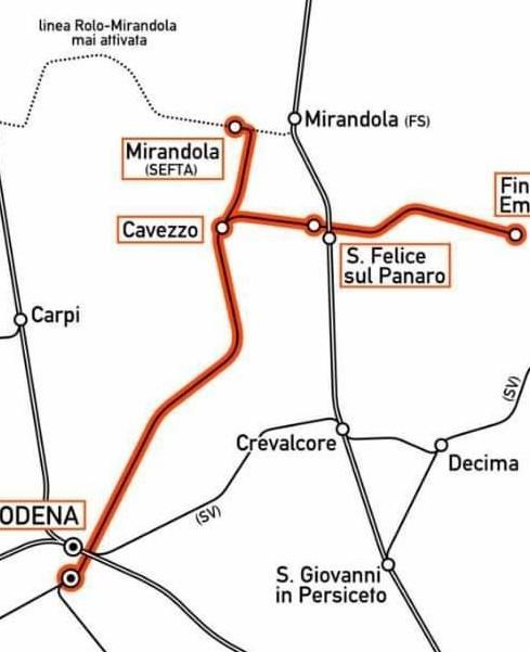 “Riesumare la ferrovia ex Sefta Modena e Mirandola più vicine” Gazzetta