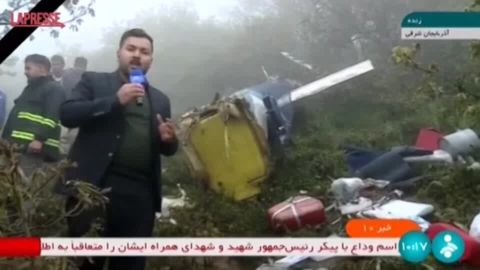 Raisi, tv di stato iraniana mostra immagini dal luogo dell'incidente