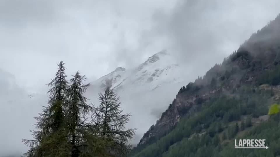 Valle d'Aosta, crollano le temperature e arriva la prima neve