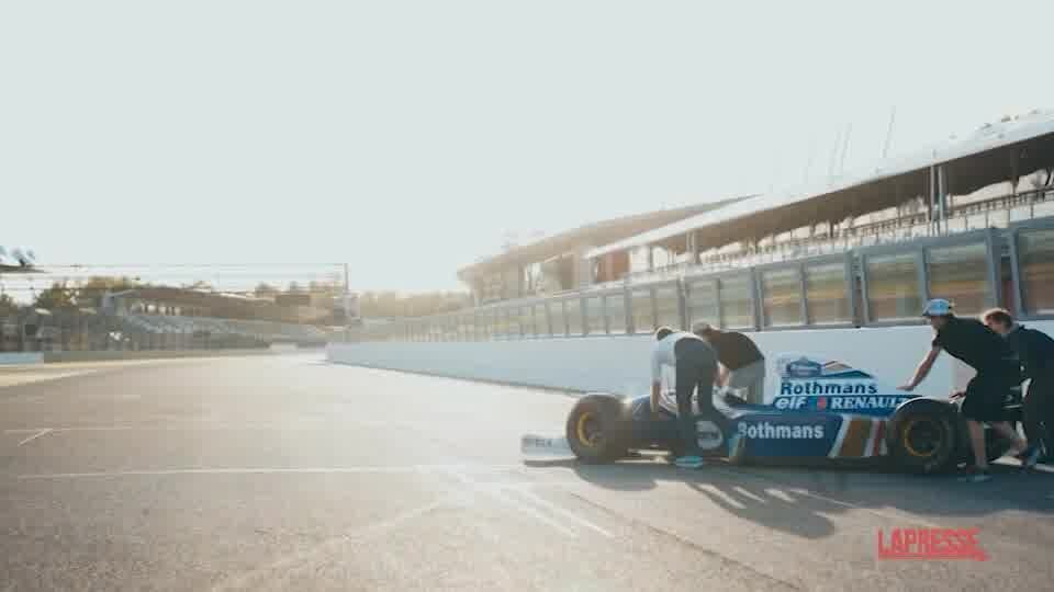 Ayrton Senna, la Williams F16 per la prima volta di nuovo in pista a Imola