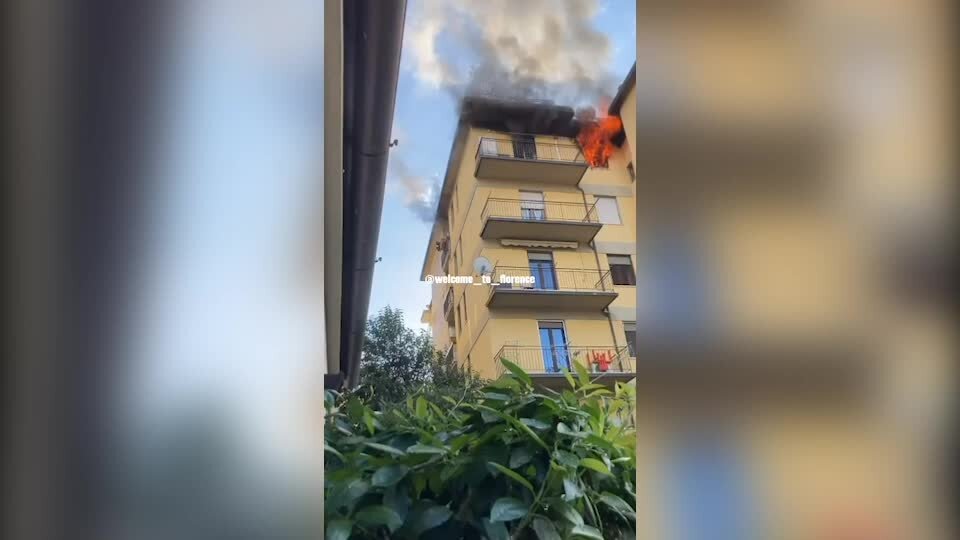 Firenze, fiamme in un appartamento in via Giotto