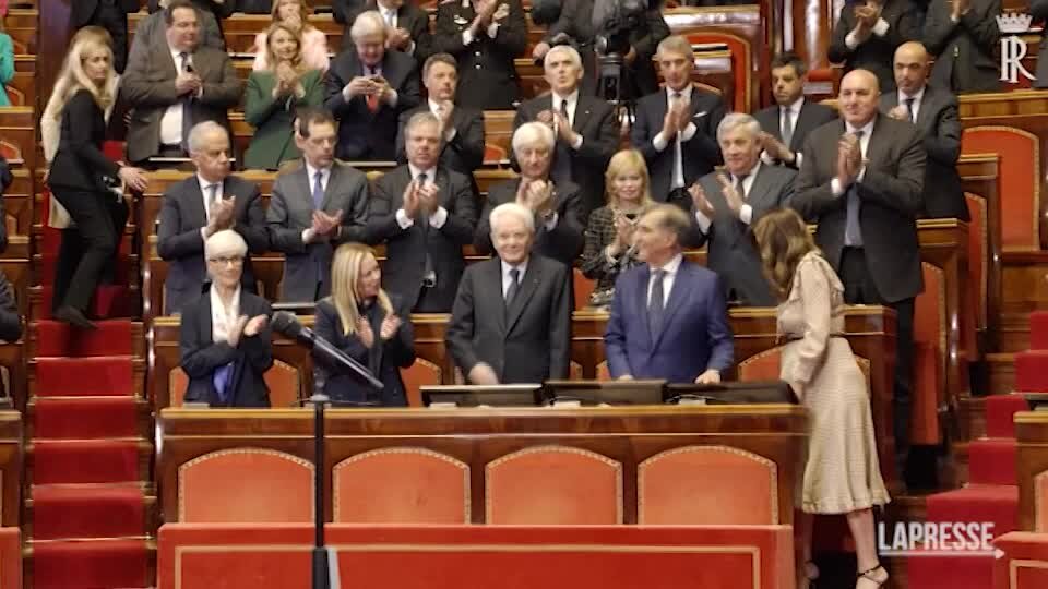 75 anni Senato, Morandi canta l'Inno di Mameli