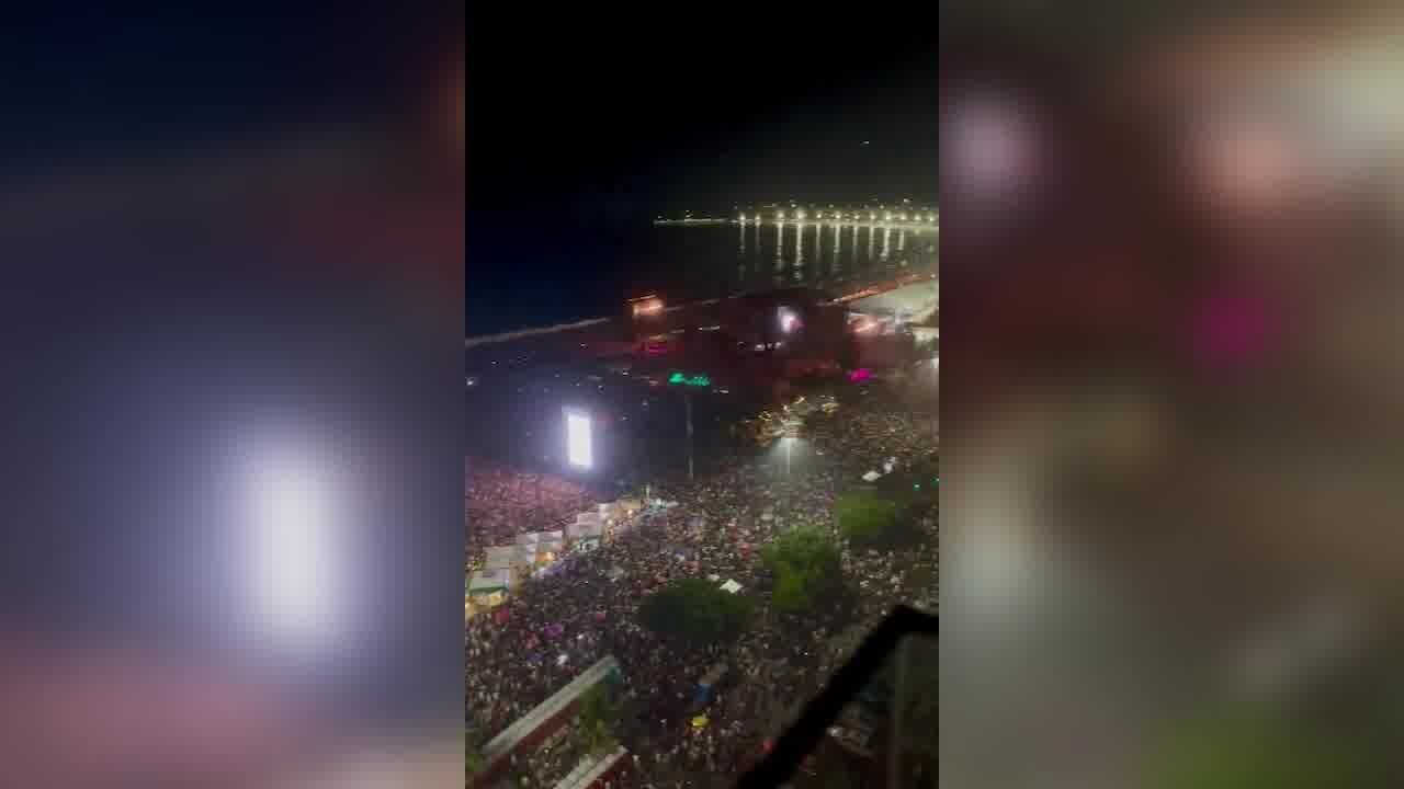 Madonna, un fiume di gente al concerto a Copacabana